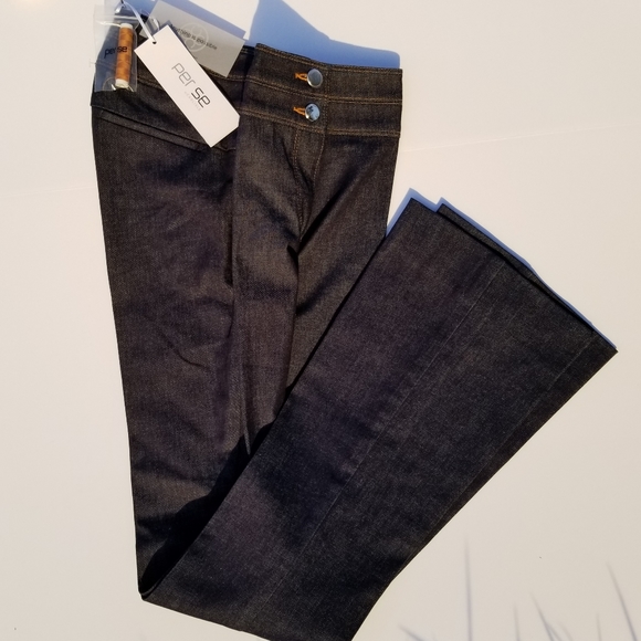 PER SE by CARLISLE Indigo High Rise Stretch Denim - Picture 6 of 6